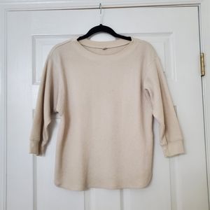 ✨️2/$20✨️ Uniqlo Waffle Crew Neck 3/4 Sleeve T-Shirt